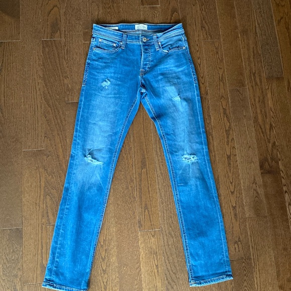 NWOT Jack & Jones Glenn Icon Super-Stretch Slim-Fit Jeans - Picture 1 of 6